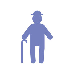 pictogram old man