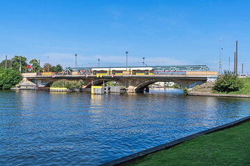 Lange Bruecke over the river Dahme in the district of Koepenick in Berlin, Germany