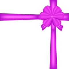 pink vector bow