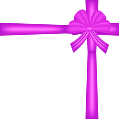 pink vector bow