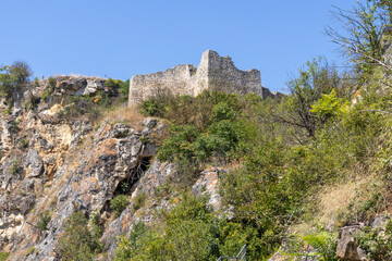 Fototapeta na wymiar Ruins of medieval fortificated city of Cherven, Ruse region, Bulgaria