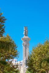 Monument to the Constitution of 1812 in Cadiz. Andalusia, Spain. Europe. October 8, 2021