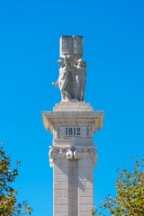 Monument to the Constitution of 1812 in Cadiz. Andalusia, Spain. Europe. October 8, 2021  © Jose Muñoz  Carrasco