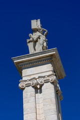 Monument to the Constitution of 1812 in Cadiz. Andalusia, Spain. Europe. October 8, 2021