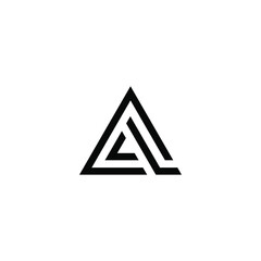 al latter vector logo abstrack