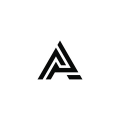 ap latter vector logo abstrack