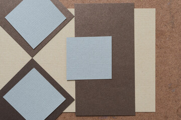 Fototapeta premium paper on a work board background
