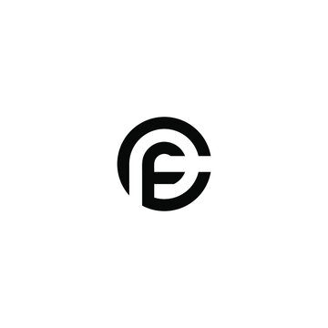 cf latter vector logo abstrack
