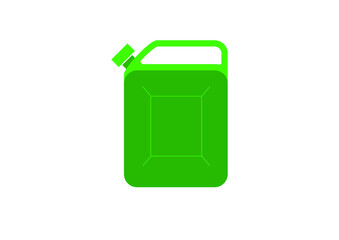 Green jerry can vector illustration on a white background