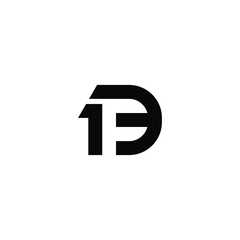 fd latter vector logo abstrack