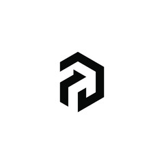 fd latter vector logo abstrack