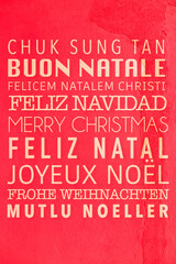 Merry Christmas written in many different languages.