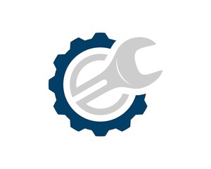 Mechanical gear with repair wrench inside