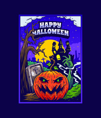 Happy halloween poster