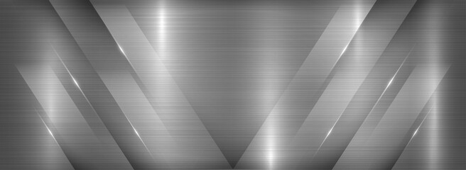 Abstract Brush Metallic Background with Shinny Lines Combination.