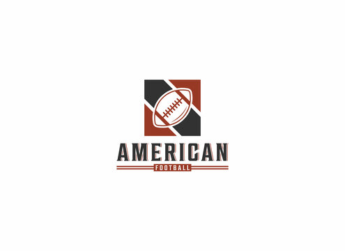 american footbal logo template , vector in white background
