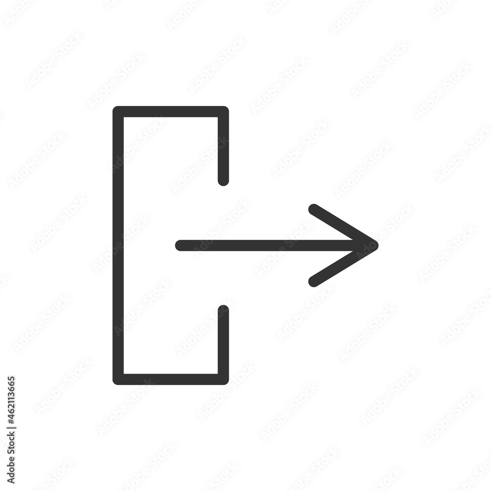 Canvas Prints right line icon.