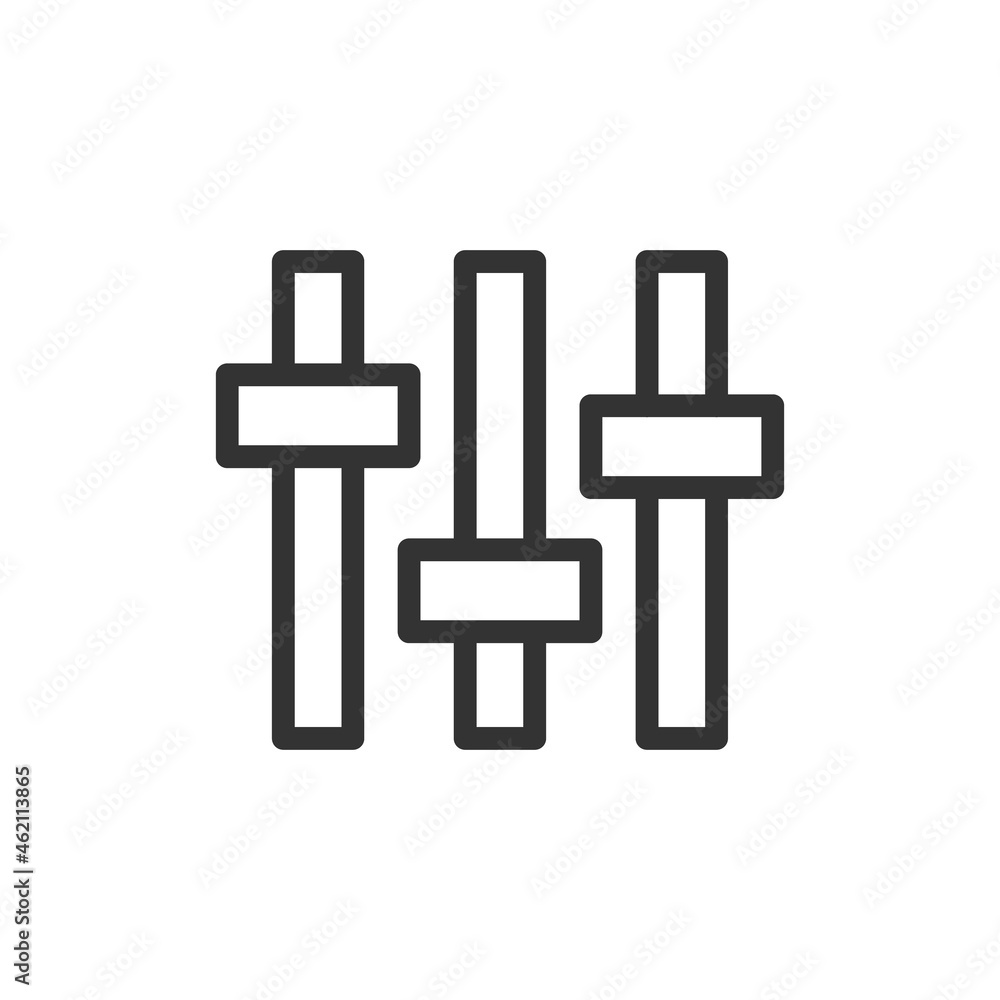 Poster premium setting line icon for app, web and ui.