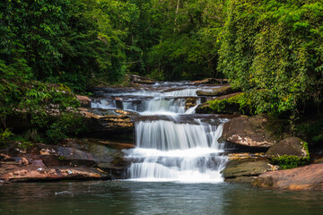 Tad Kham waterfall, Beautiful waterfall in Phu Langka national Park, Nakhon Phanom  province, ThaiLand.