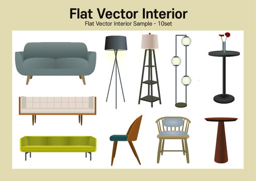 21100811_Flat-Vector-Interior-Sample---10set