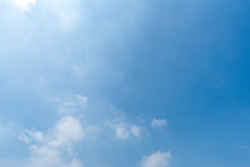 Panoramic view of clear blue sky and clouds, clouds with background.