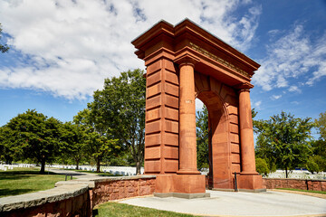 Fototapeta na wymiar McClellan Gate at Arlington National Cemetery