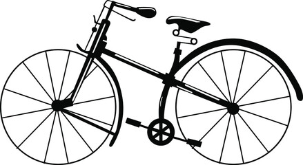 Naklejka premium vintage bicycle silhouette