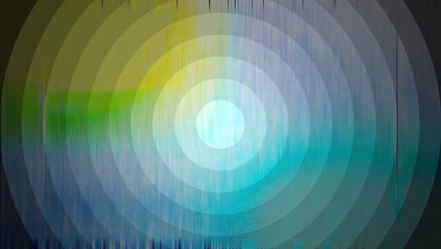 Abstract concentric circle grunge background image.