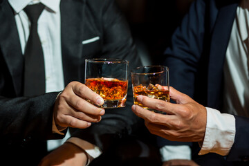 whiskey, for a friendly party in a bar or a restaurant.