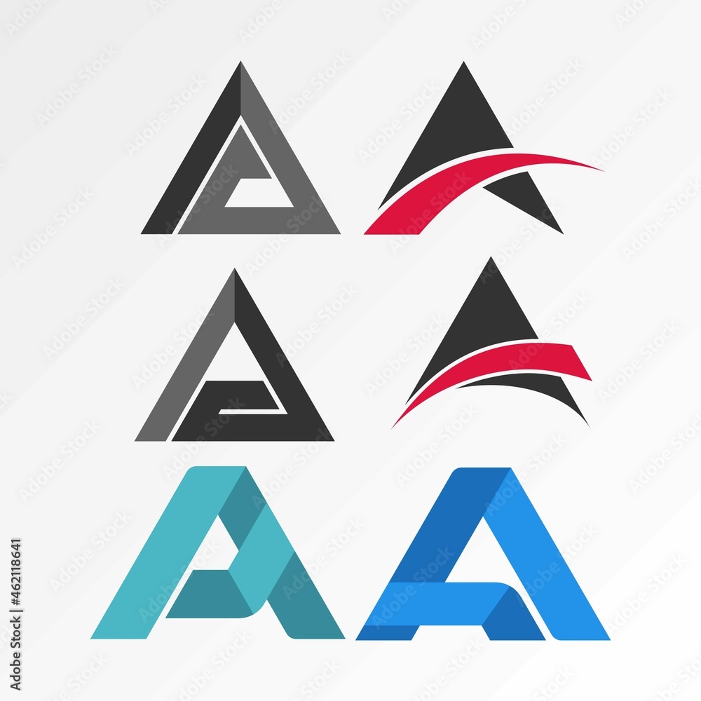 Poster letter or word a different variation font image graphic icon logo design abstract concept vector sto
