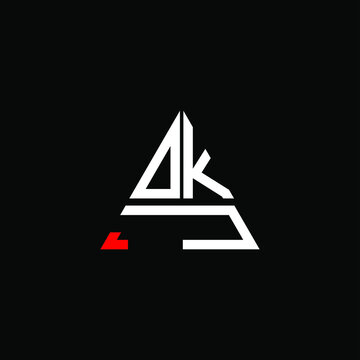DKJ letter logo creative design. DKJ unique design, OKJ letter logo creative design. OKJ unique design

