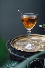 Martinez barrel aged gin cocktail happy hour 