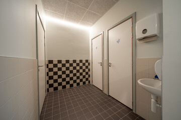 Gender toilets in the building