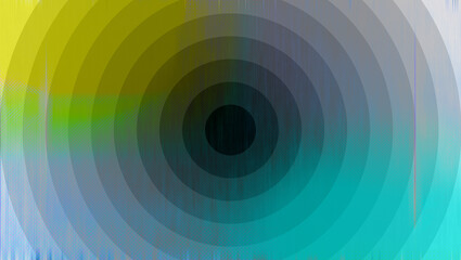 Abstract concentric circle grunge background image.