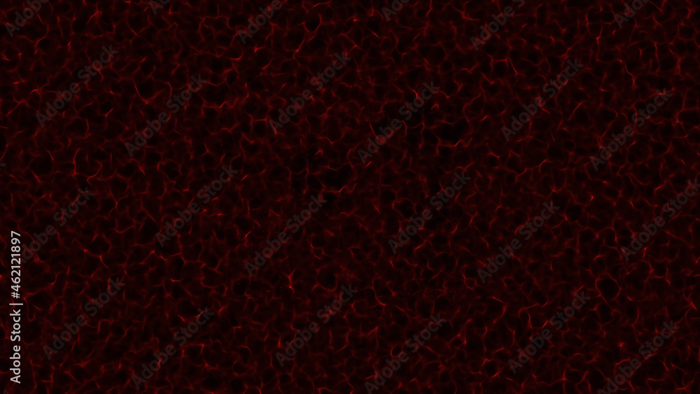 Poster black with red abstract background. red texture from small particles.
