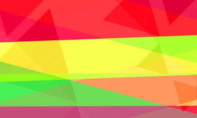 a triangular background with stacks of multicolored squares