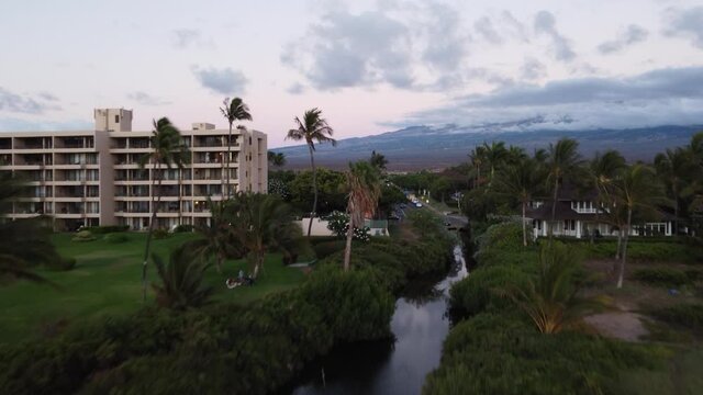 360 Drone shot of Maui&uml;s coast landscape and scenery