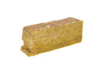 glass wool isolated on white background