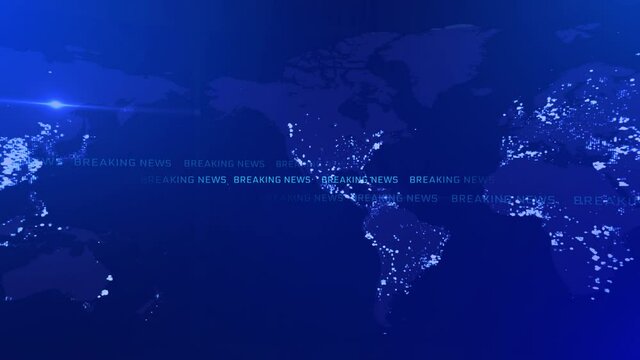 Graphical Modern Digital World News Background, Technology Communication Background. Breaking news background, World Global TV news. cyber globe sphere. Business technology breaking news.