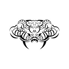 Snake Head Logo Mascot Emblem. Sport logo concept vector.