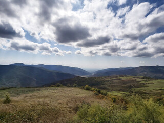 Foggy mountains. Nature of Azerbaijan