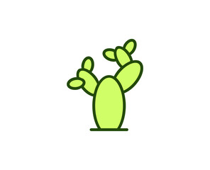 Cactus premium line icon. Simple high quality pictogram. Modern outline style icons. Stroke vector illustration on a white background. 
