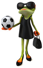 Fun frog - 3D Illustration