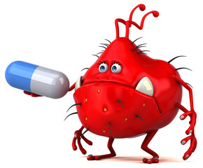 Fun germ - 3D Illustration