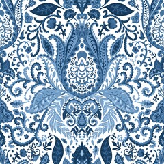 Floral motif, blooming flowers ornaments vector