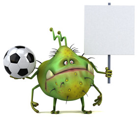 Fun germ - 3D Illustration