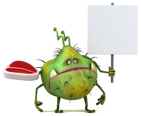 Fun germ - 3D Illustration