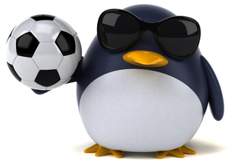 Fun penguin - 3D Illustration