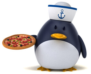 Fun penguin - 3D Illustration