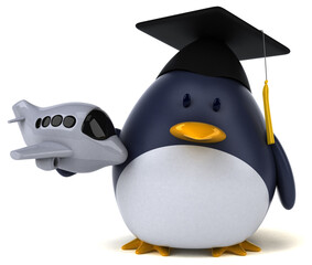 Fun penguin - 3D Illustration